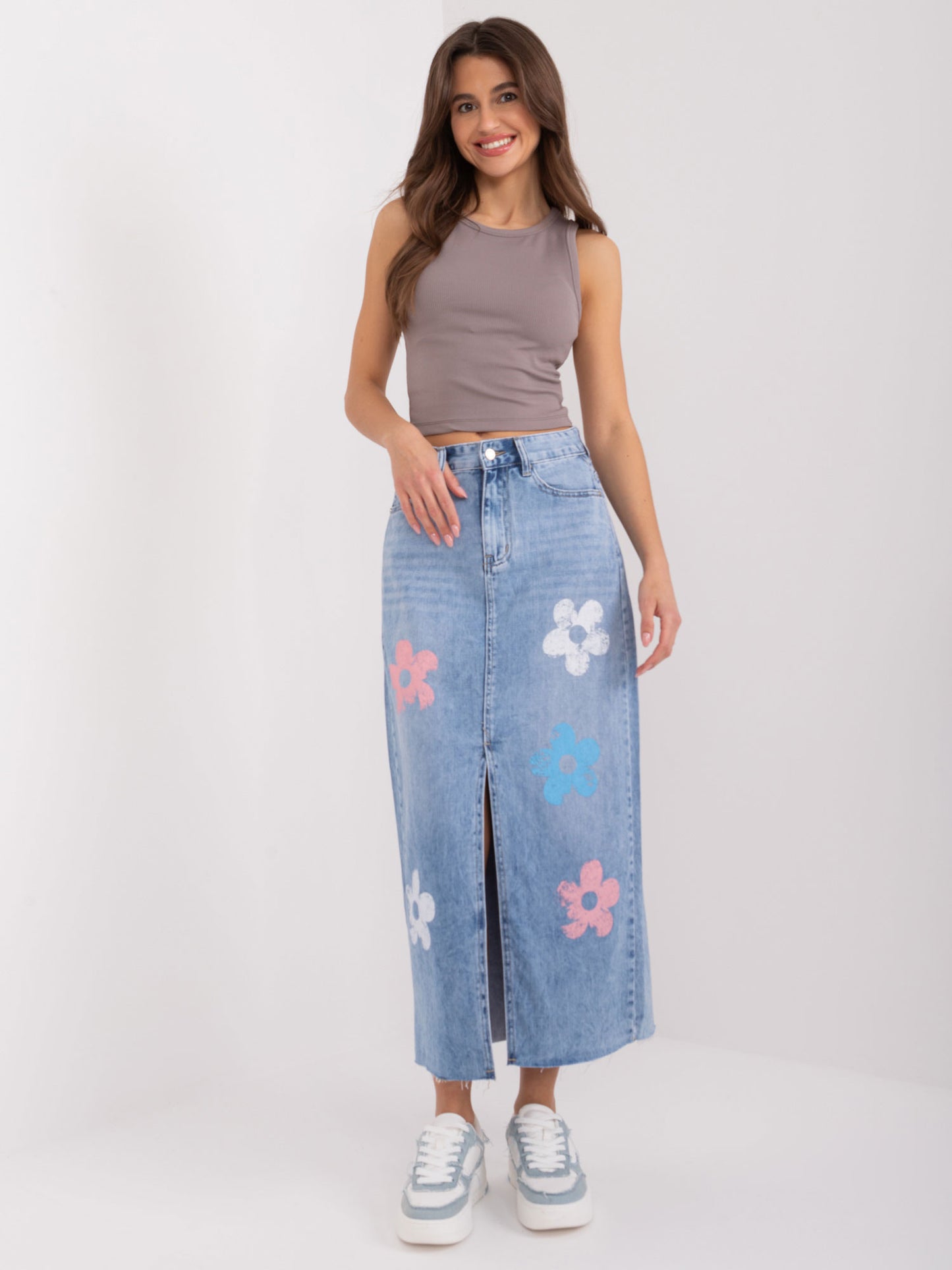 DENIM FLOWER sijonas