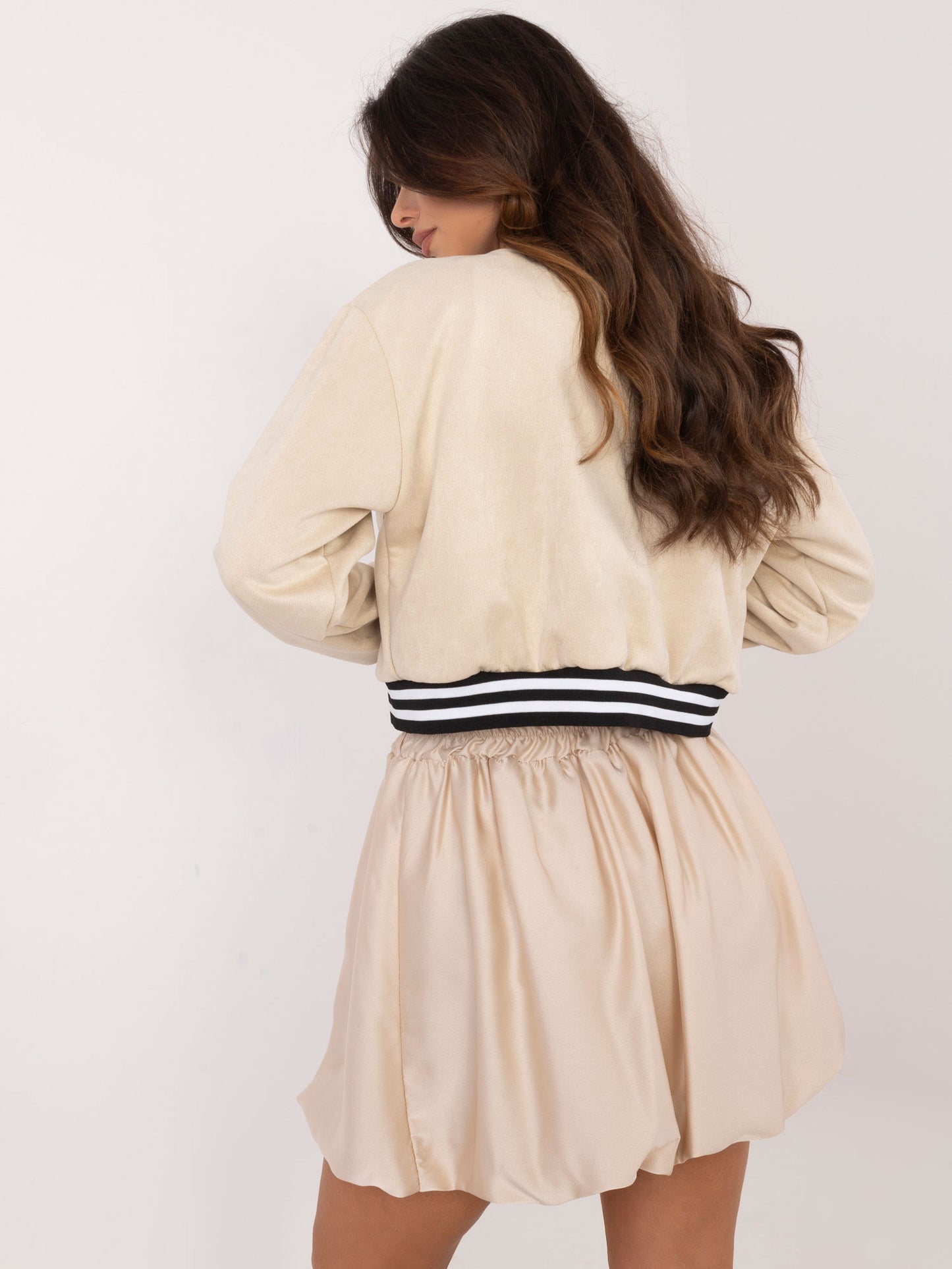 SATIN LU CREME sijonas