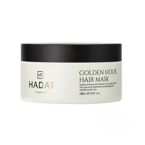 HADAT cosmetics golden hour hair mask – intensyviai atkuriamoji kaukė 280 ml