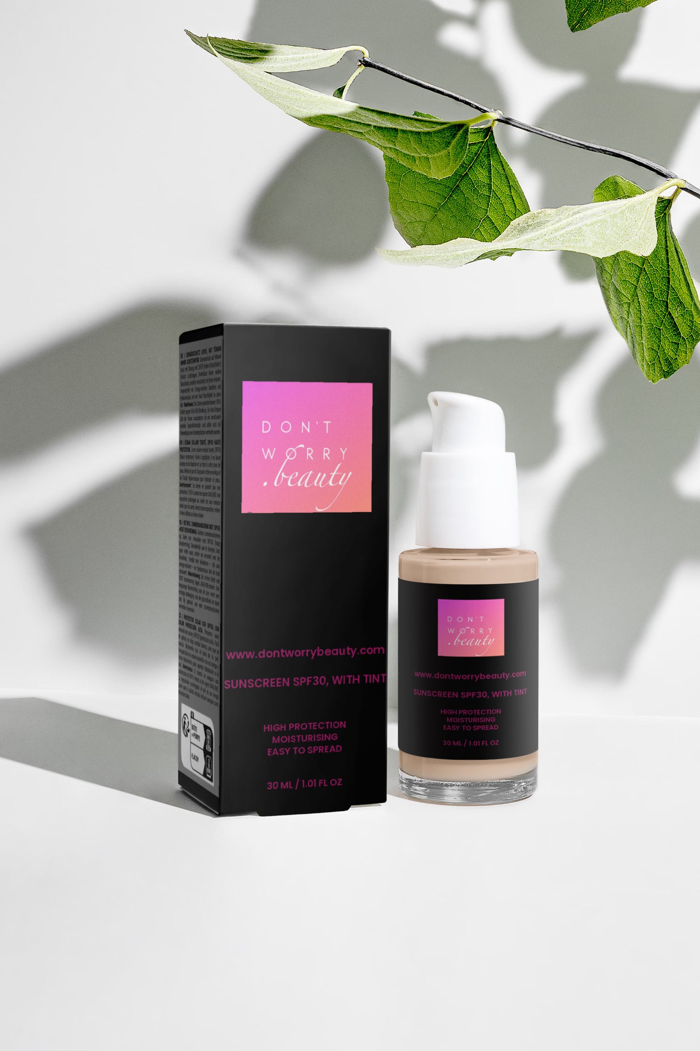 Sunscreen SPF30, with tint