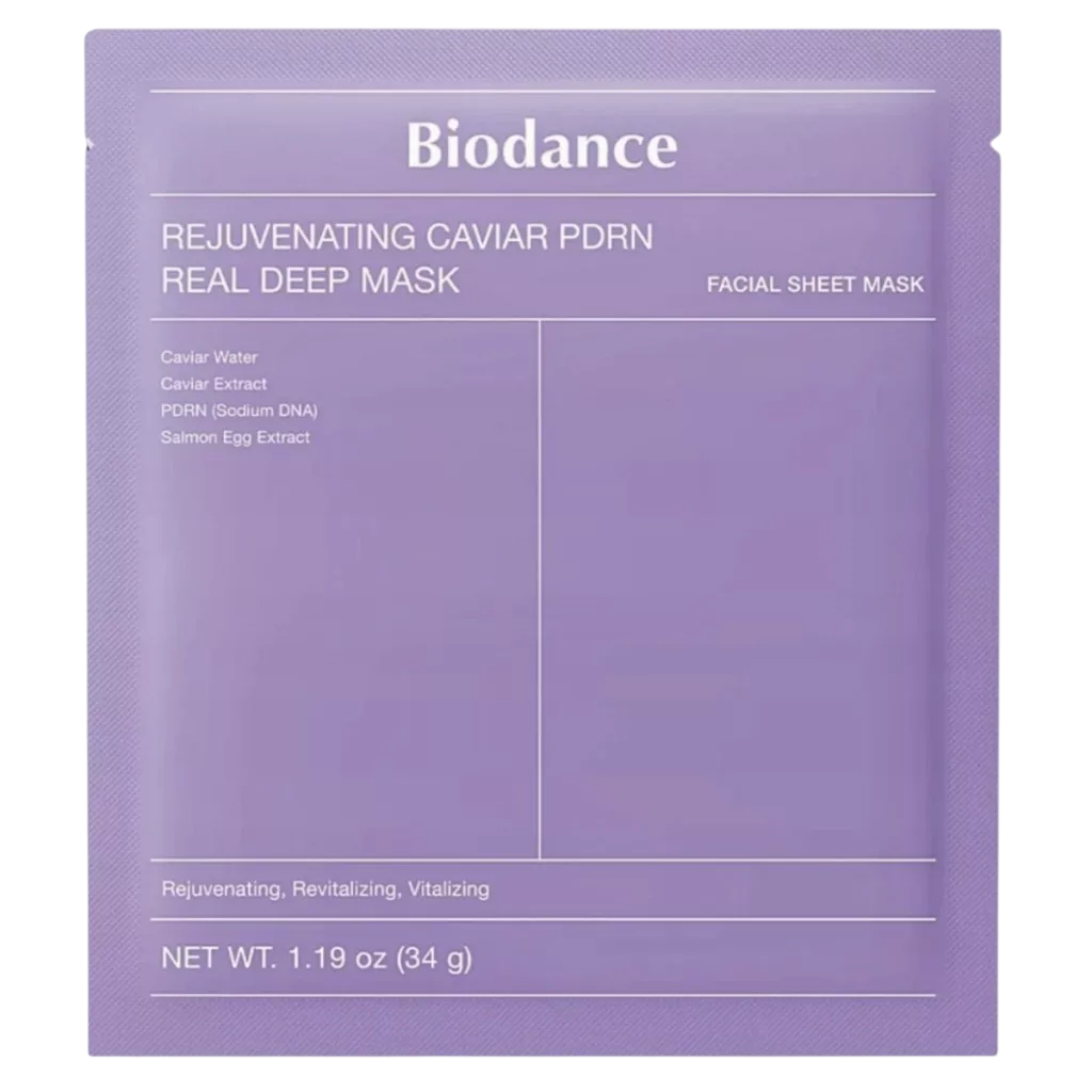 Biodance, Caviar PDRN, Rejuvenating, Sheet Mask, For Face, 34 g