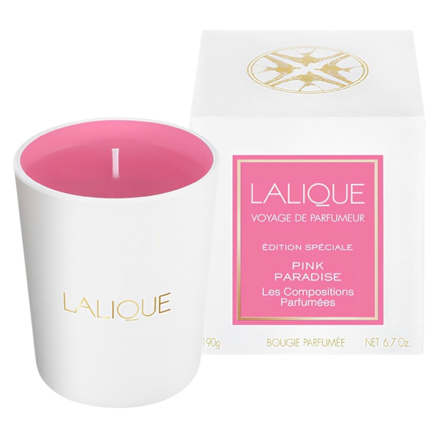 Lalique, Les Compositions Parfumees - Pink Paradise, Scented Candle, 190 g