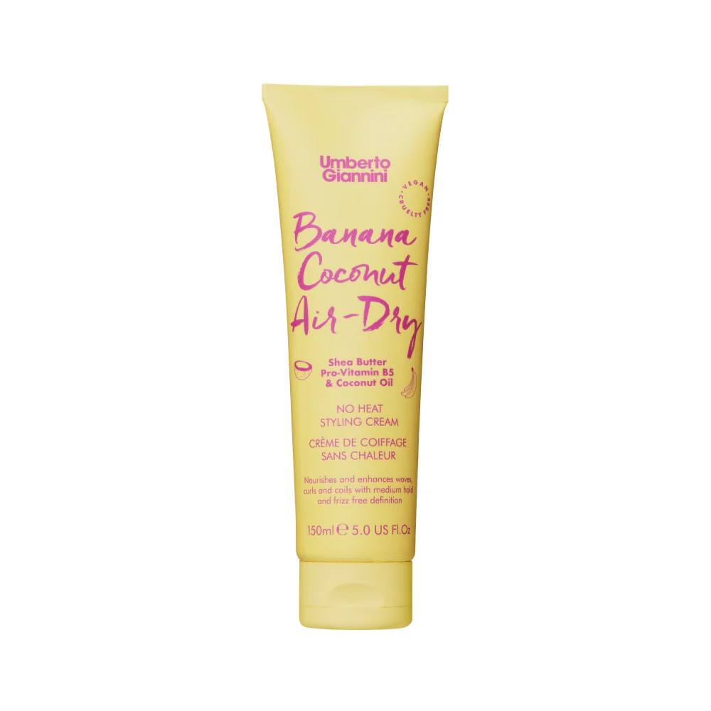 Umberto Giannini, Banana Coconut Air-Dry, Hair Styling Cream, Medium, 150 ml