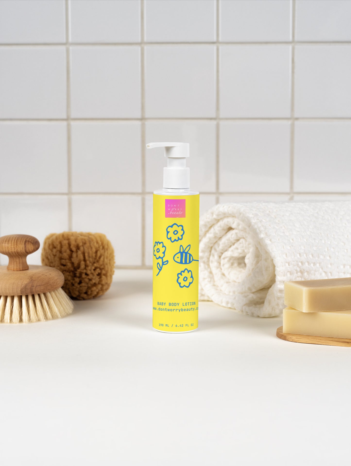 Don't Worry Beauty Švelnus ekologiškas kūdikių kūno losjonas, 190 ml
