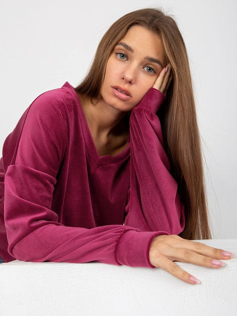 VELVET BURGUNDY megztinukas