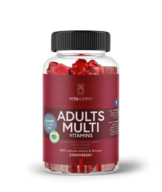 VitaYummy Adults Multi Gummies braškių skonio multivitaminai