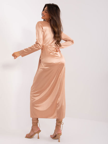 SILK cream dress
