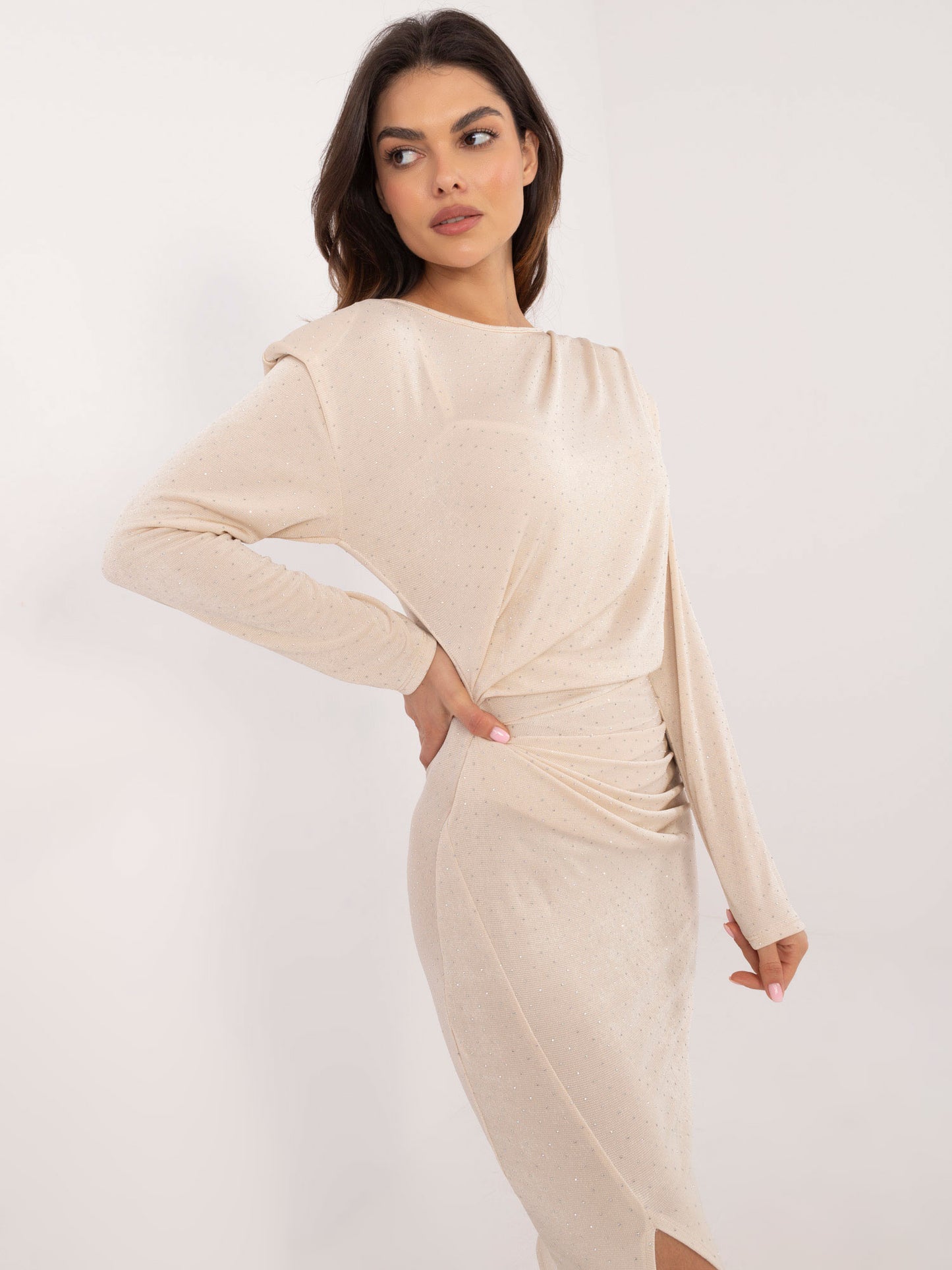 CREME shiny dress