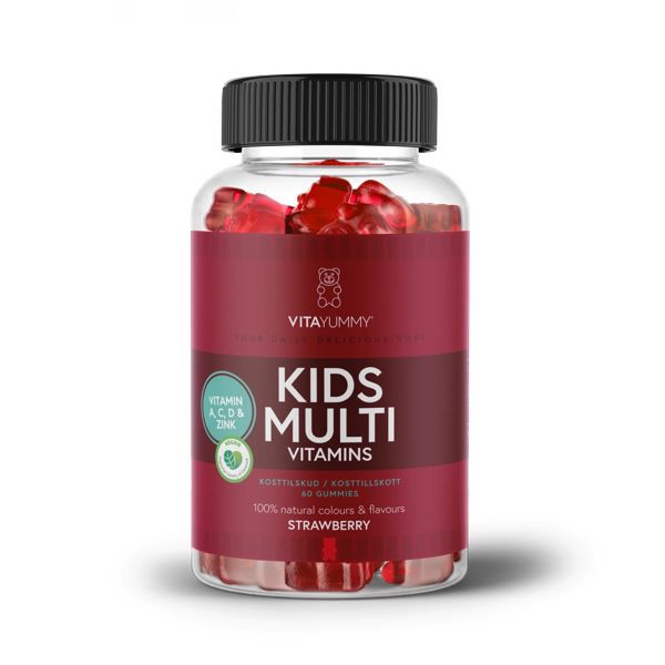 VitaYummy Kids Multi Gummies braškių skonio multivitaminai vaikams