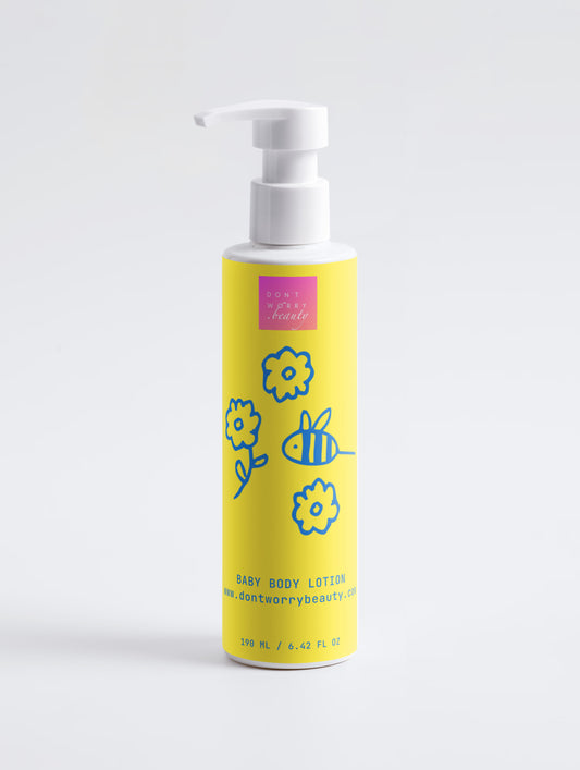 Don't Worry Beauty Švelnus ekologiškas kūdikių kūno losjonas, 190 ml