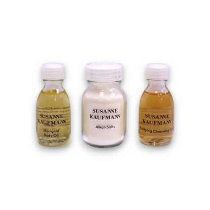 Susanne's Home Spa Collection Set Susanne Kaufmann: Face Cleansers, Paraben-Free, Purifying, Cleansing Gel, For Face, 30 ml + Body Lotions & Creams, Sulfates-Free, Nourishing, Body Butter, Day, 15 ml + Face Masks & Exfoliators, Enzyme, Exfoliating Clea...