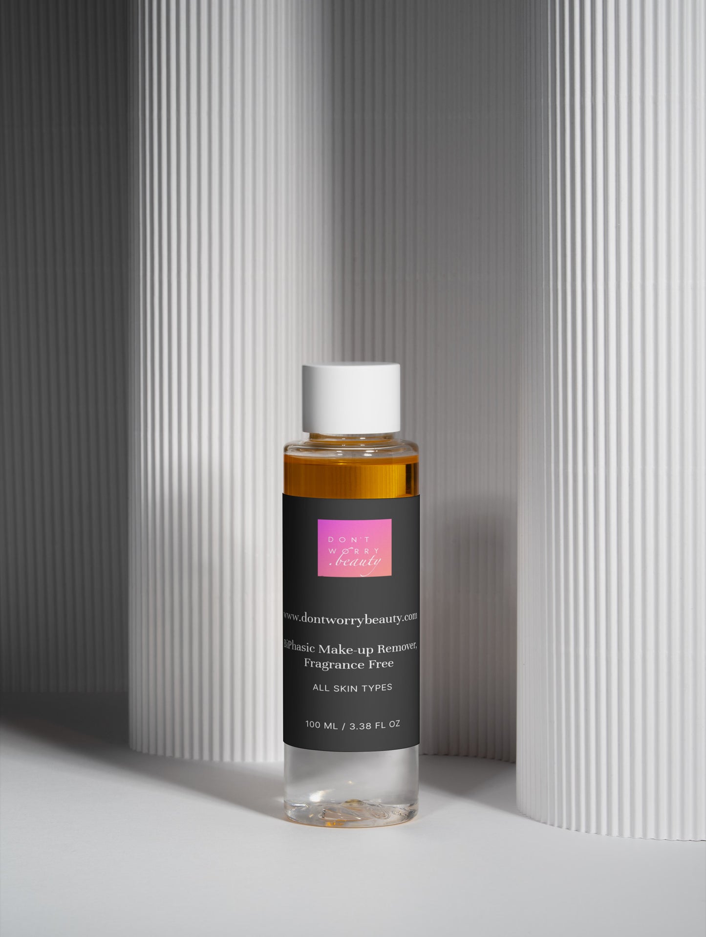 Don't Worry beauty dvifazis makiažo valiklis (Fragrance Free), 100ml