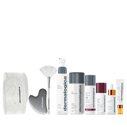 The Expertise Kit Set Dermalogica: Daily Microfoliant, Exfoliating, Exfoliating Powder, 74 g + Biolumin-C, Illuminating, Eye Serum, 15 ml + Biolumin-C, Vitamin C, Brightening, Serum, For Face, 30 ml + Dynamic Skin, Retinol, Anti-Wrinkle, Serum, For Fac...