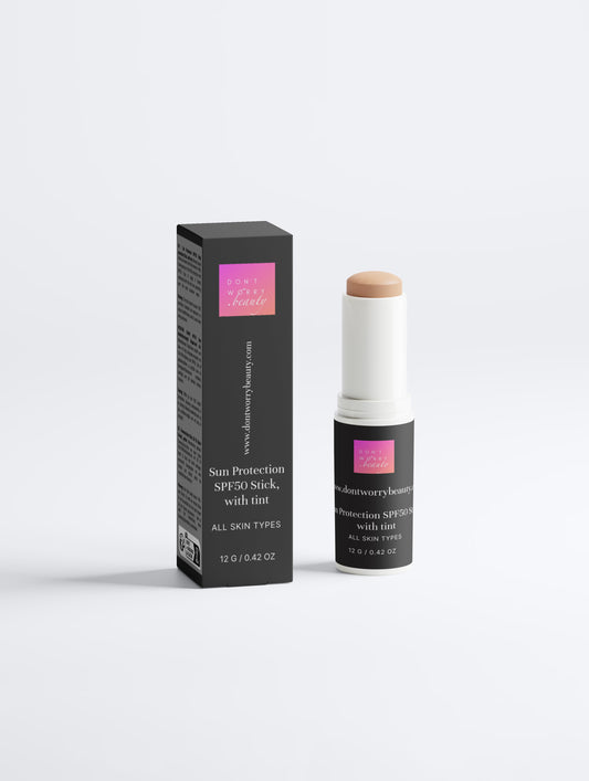 Don't Worry Beauty apsauginis pieštukas nuo saulės SPF50 (su spalva)