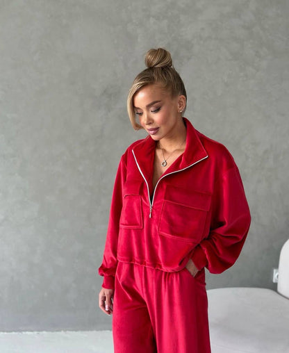 LUXE velour jumpsuit