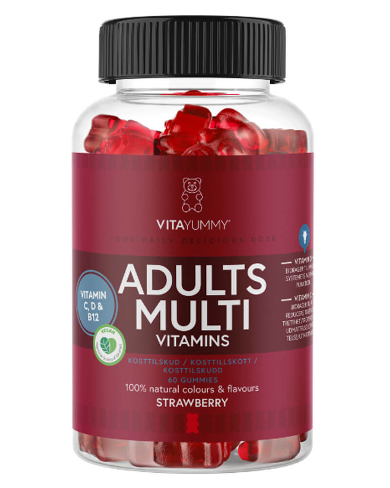 VitaYummy Adults Multi Gummies braškių skonio multivitaminai