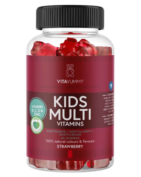 VitaYummy Kids Multi Gummies braškių skonio multivitaminai vaikams