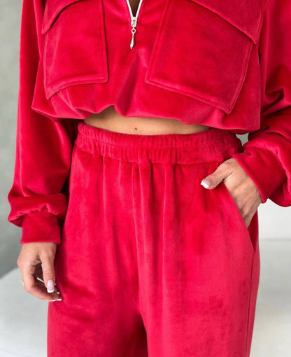 LUXE velour jumpsuit