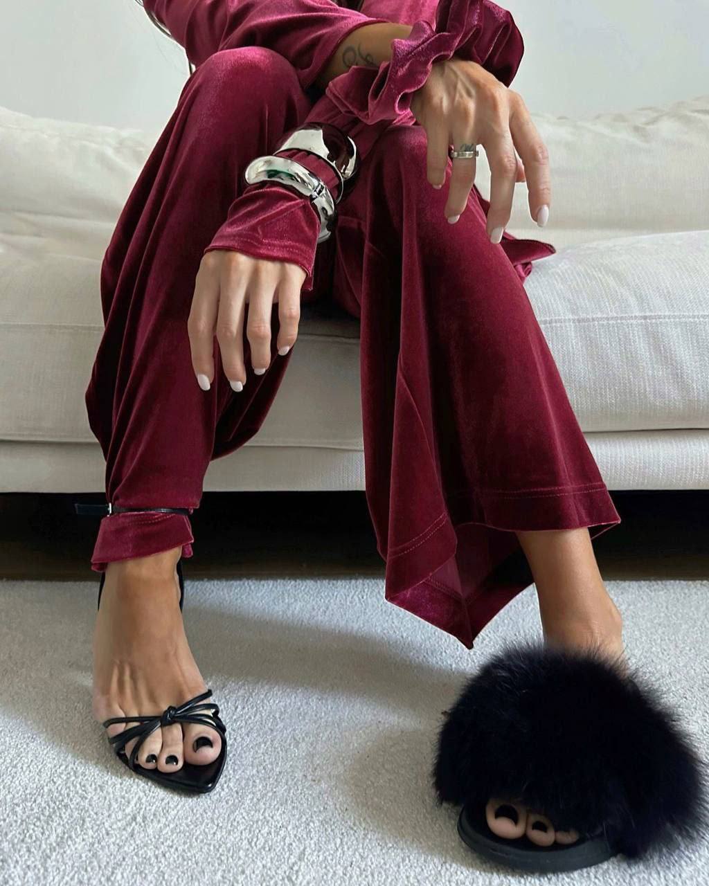 LOUNGE velour jumpsuit