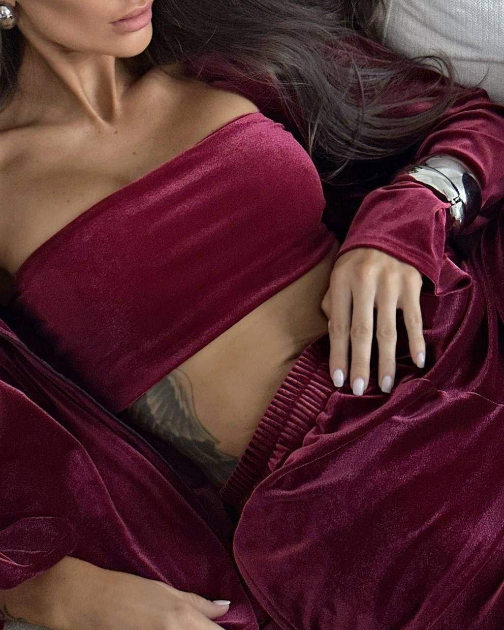 LOUNGE velour jumpsuit
