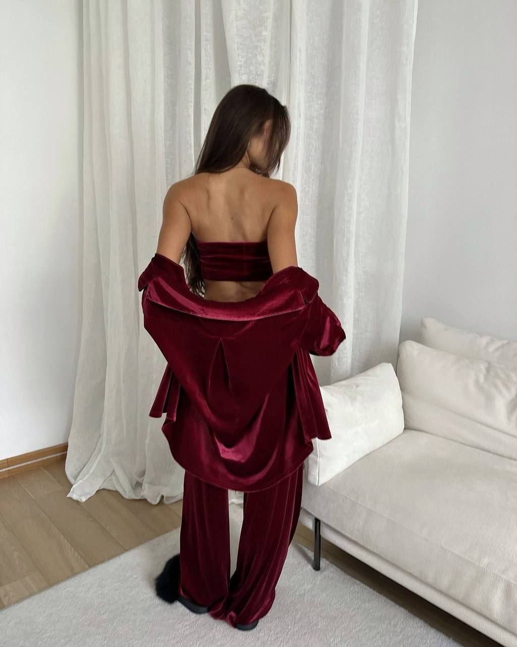 LOUNGE velour jumpsuit