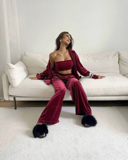 LOUNGE velour jumpsuit