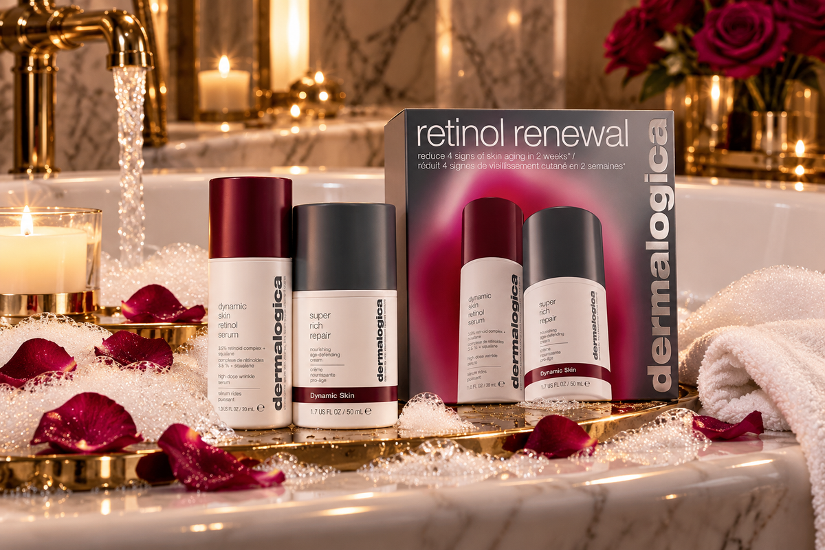 Retinol Renewal Set Dermalogica: Dynamic Skin, Retinol, Anti-Wrinkle, Serum, For Face, 30 ml + Dynamic Skin, Age-Defying, Cream, For Face, 50 ml