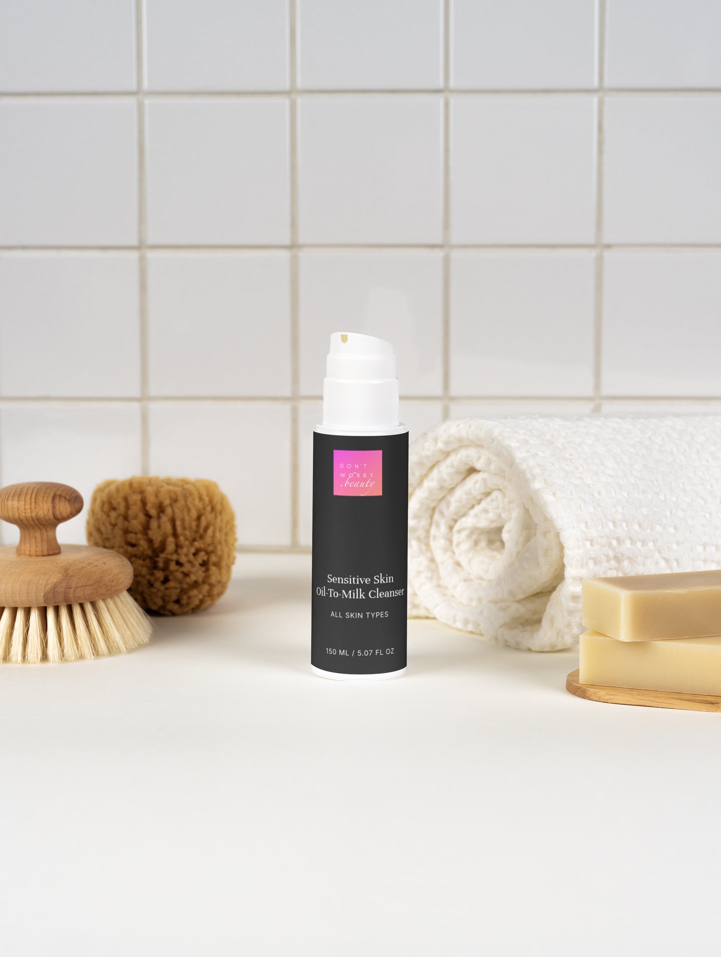 Don't Worry Beauty putojantis aliejinis prausiklis jautriai odai, 150 ml