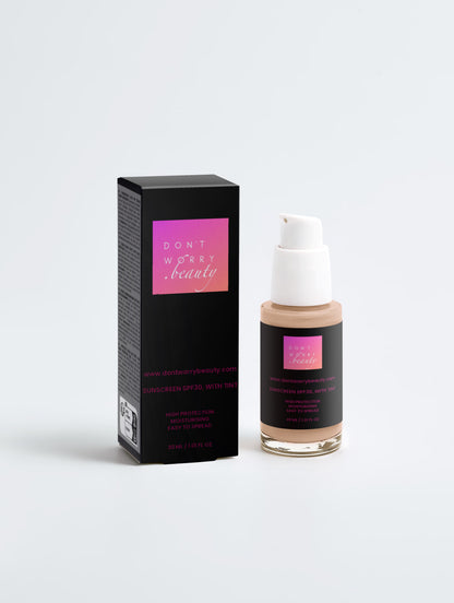Sunscreen SPF30, with tint