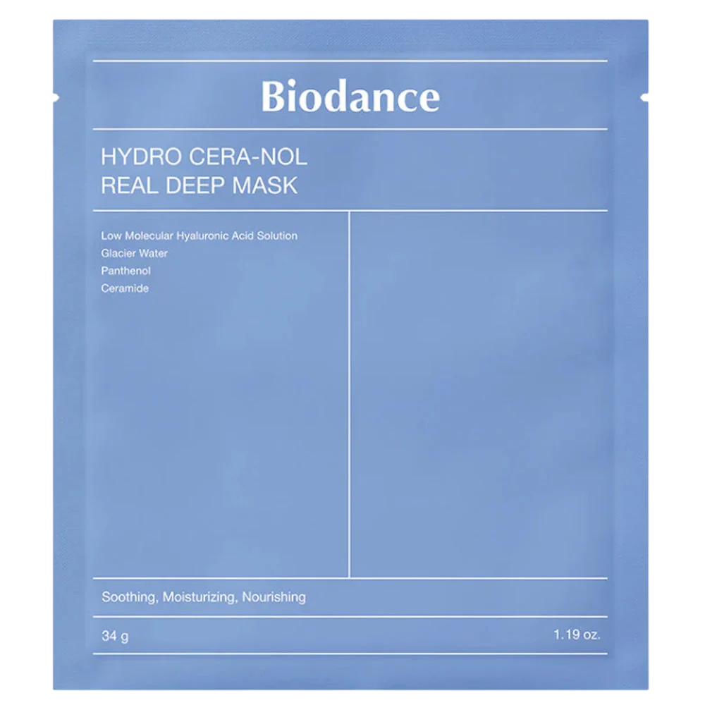 Biodance, Hydro Cera-nol, Soothing & Moisturising, Sheet Mask, For Face, 34 g