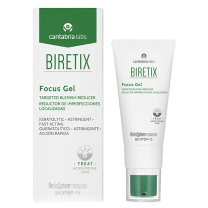 Cantabria Labs, Biretix, Anti-Blemish, Local Treatment Gel, For Acne Prone Skin, For Face, 15 ml