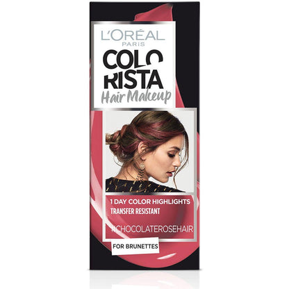 L'Oreal Paris, Colorista Hair Makeup, Semi-Permanent Hair Dye,  #CHOCOLATEROSEHAIR, 30 ml