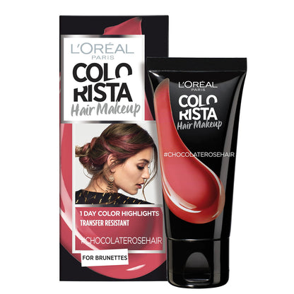 L'Oreal Paris, Colorista Hair Makeup, Semi-Permanent Hair Dye,  #CHOCOLATEROSEHAIR, 30 ml