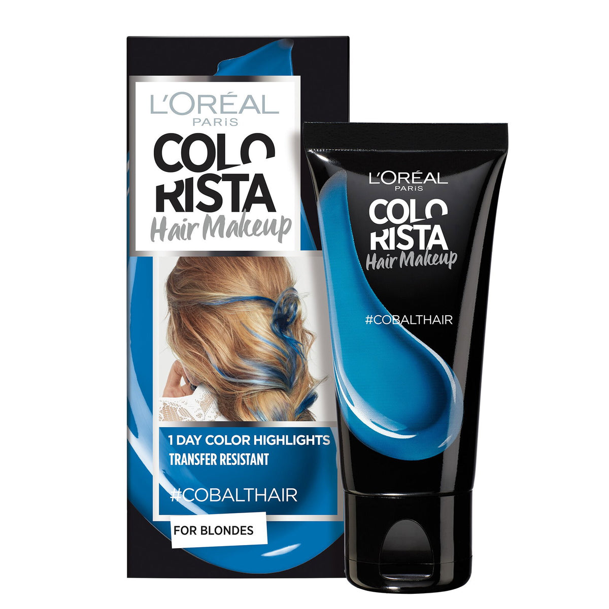 L'Oreal Paris, Colorista Hair Makeup, Semi-Permanent Hair Dye,  #COBALTHAIR, 30 ml