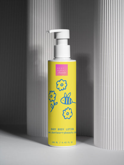 Don't Worry Beauty Švelnus ekologiškas kūdikių kūno losjonas, 190 ml
