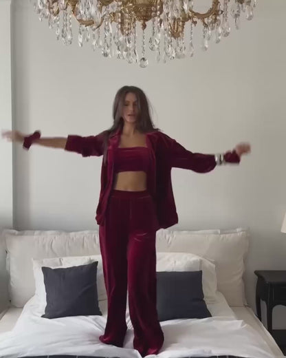 LOUNGE velour jumpsuit
