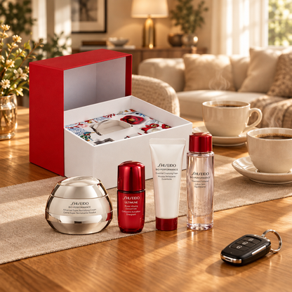 Bio-Performance Set Shiseido: Bio-Performance Advanced Super Revitalizing, Hyaluronic Acid, Anti-Ageing, Day & Night, Cream, For Face, 50 ml + Ultimune, Antioxidants, Hydrating & Repairing, Day & Night, Serum, For Face & Neck, 5 ml + Benefiance, Cleans...