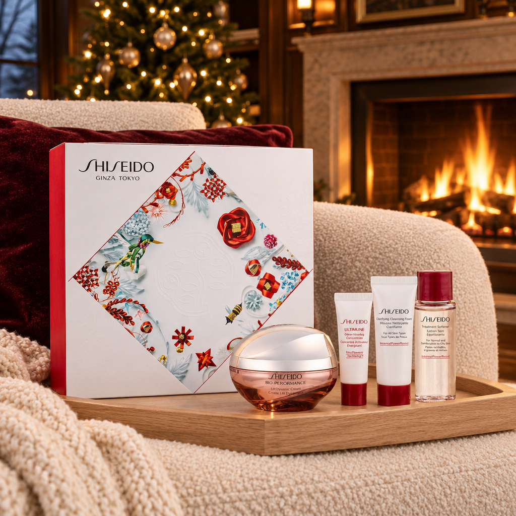 Ginza Tokyo Set Shiseido: Bio-Performance - Liftdynamic, Lifting, Cream, For Face, 50 ml + Benefiance, Cleansing, Cleansing Foam, 15 ml + Bio-Performance, Softening, Lotion, For Face, 30 ml + Ultimune, Antioxidants, Hydrating & Repairing, Day & Night, ...