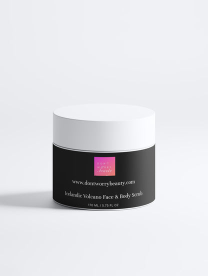 Don't Worry Beauty Islandijos vulkaninis veido ir kūno šveitiklis, 170 ml