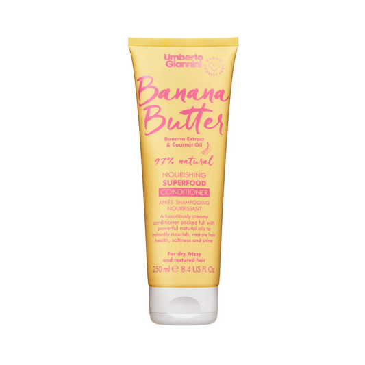 Umberto Giannini, Banana Butter, Vegan & Cruelty-Free & Natural Ingredients, Hair Conditioner, Nourishing & Moisturising, 250 ml