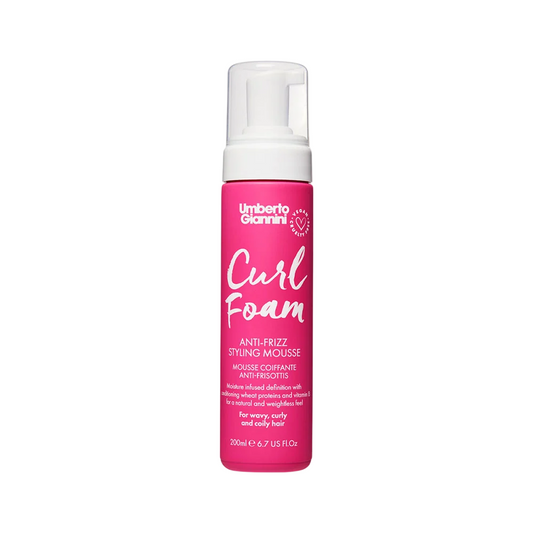 Umberto Giannini, Curl Foam, Natural Ingredients, Hair Styling Mousse, Frizz Control & Volumising, 200 ml