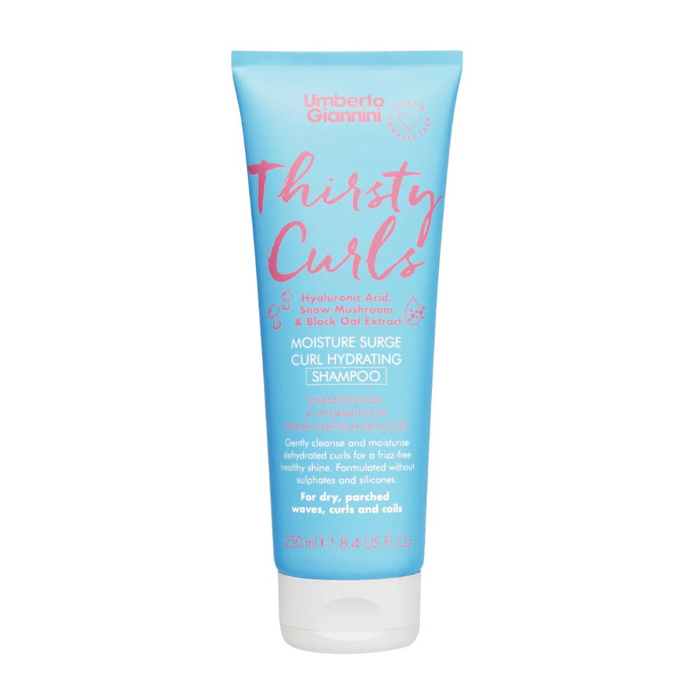 Umberto Giannini, Thirsty Curls, Hair Shampoo, Hydrating & Moisturising, 250 ml