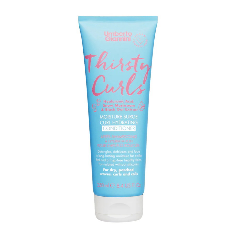 Umberto Giannini, Thirsty Curls, Hair Conditioner, Hydrating & Frizz Control, 250 ml