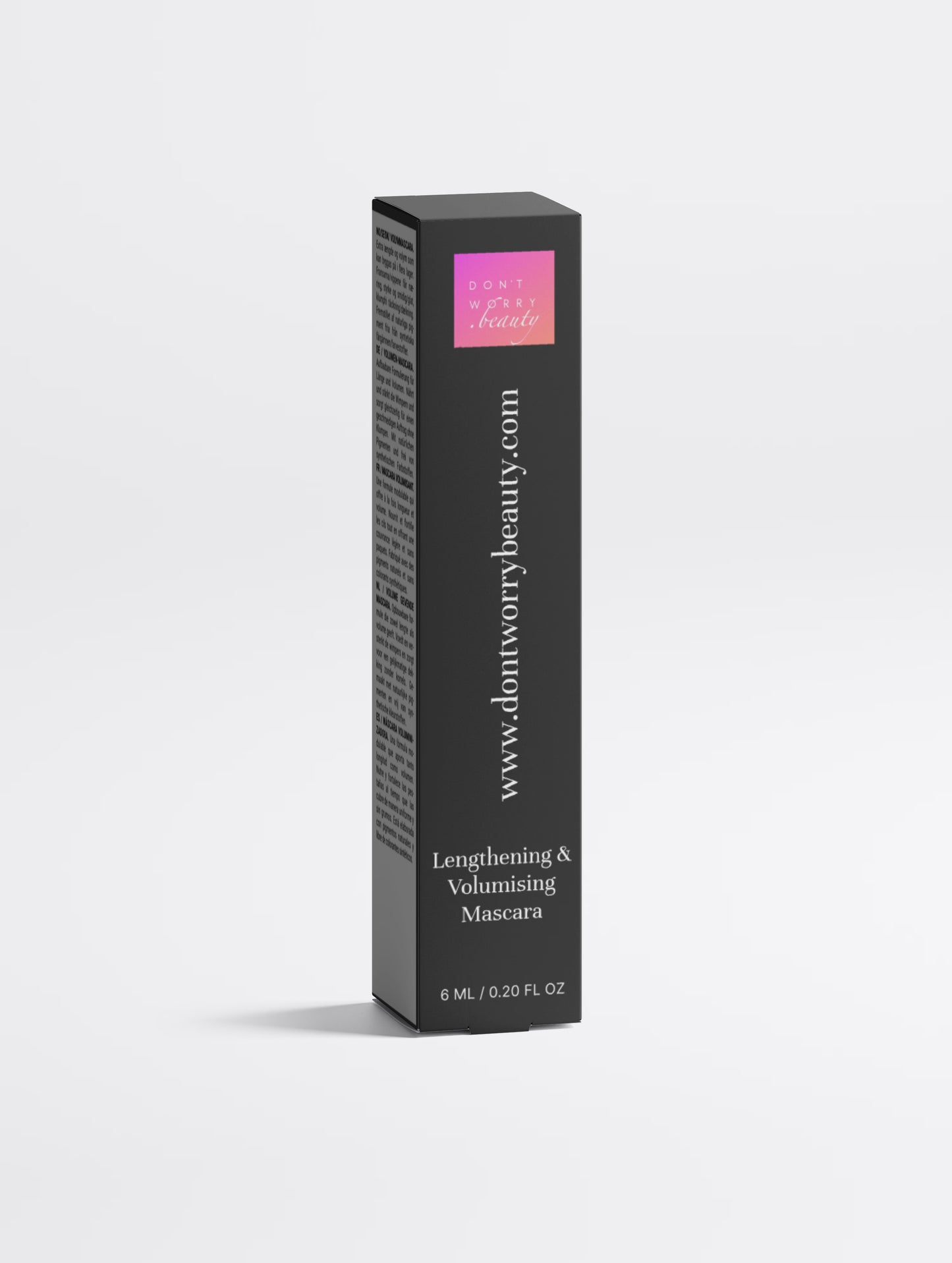 Don’t Don't Worry Beauty ilginantis ir tankinantis blakstienų tušas su peptidais "Lash Bomb", 6 ml