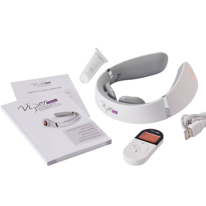 ViperPharm, Vipernake Go Neck Pain, Wireless With An Ergonomic Design, Massagers, For Neck, Vp-0.1, White, Unisex, Adult