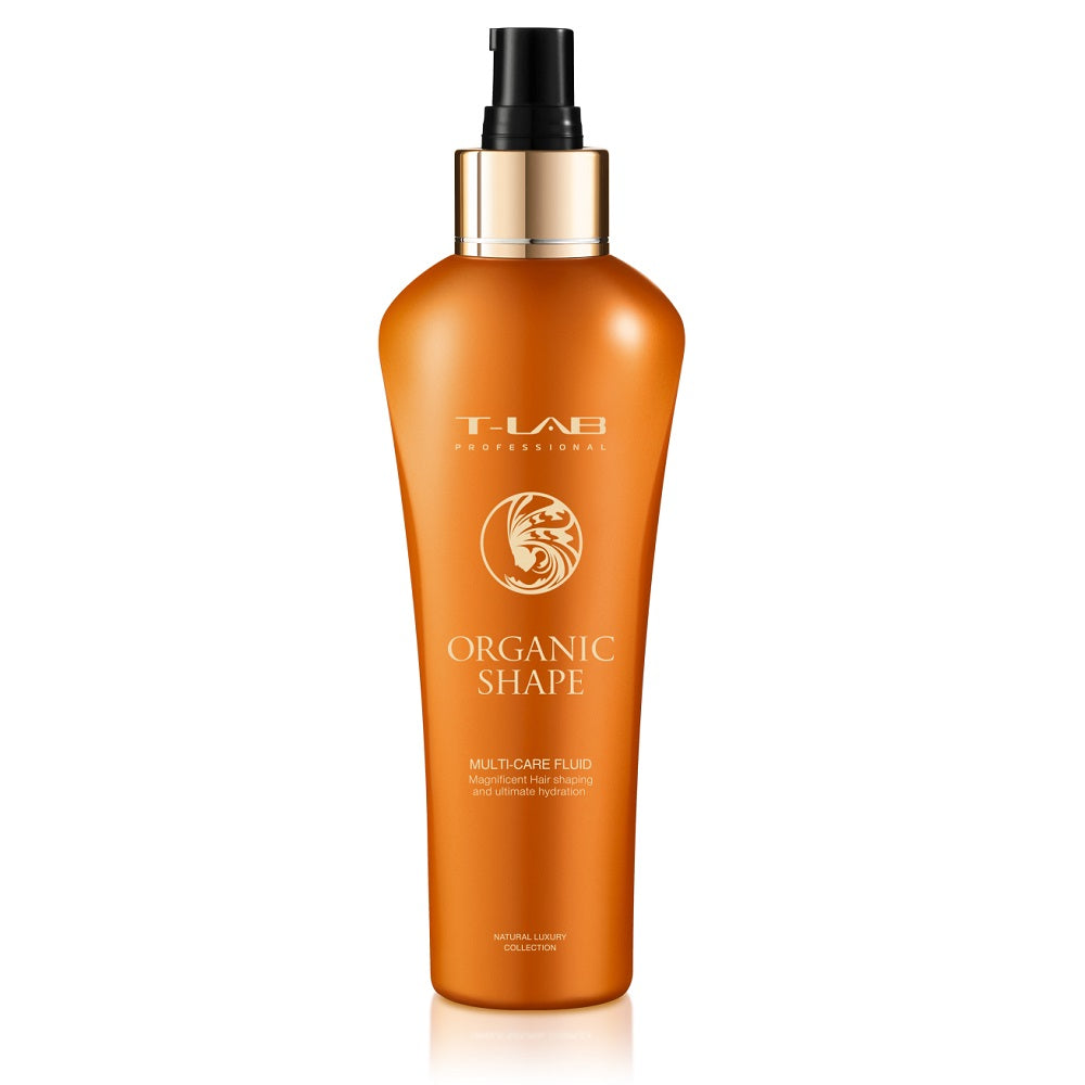 T-LAB Professional Organic Shape Multi-Care Fluid garbanotų ar sunkiai suvaldomų plaukų daugiafunkcinis fluidas, 150ml