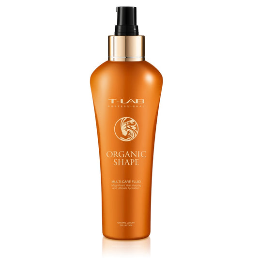 T-LAB Professional Organic Shape Multi-Care Fluid garbanotų ar sunkiai suvaldomų plaukų daugiafunkcinis fluidas, 150ml