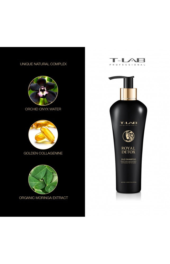 T-LAB PROFESSIONAL Royal Detox Duo Shampoo detoksikuojantis šampūnas, 300ml