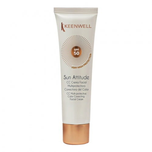 KEENWELL SUN ATTITUDE CC Apsauginis kremas su spalva veidui SPF50, 60ml