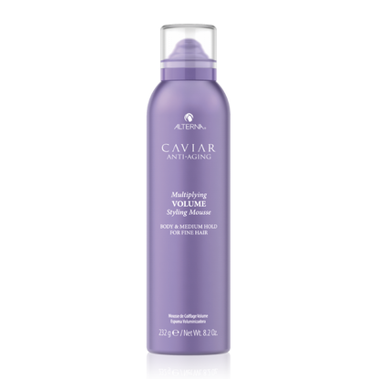 ALTERNA CAVIAR MULTIPLYING VOLUME STYLING MOUSSE apimties ir tankumo suteikiančios plaukų putos, 232g